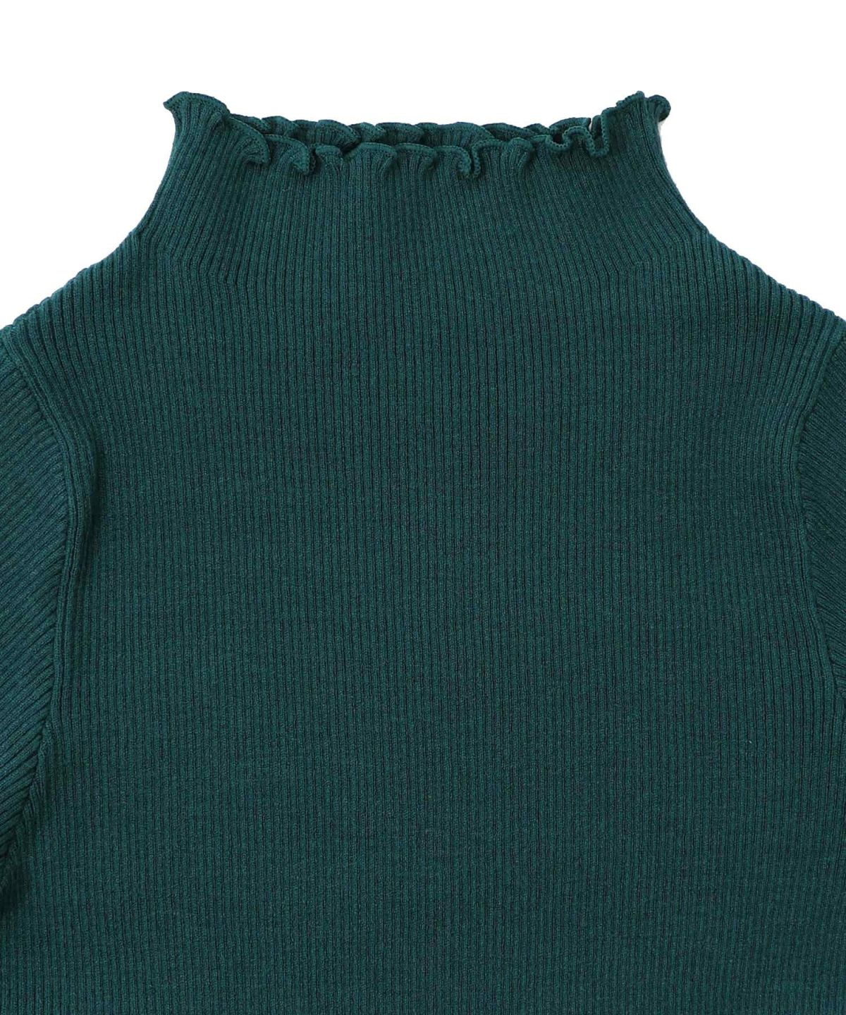 ニット×シアー袖切替ロンT-13