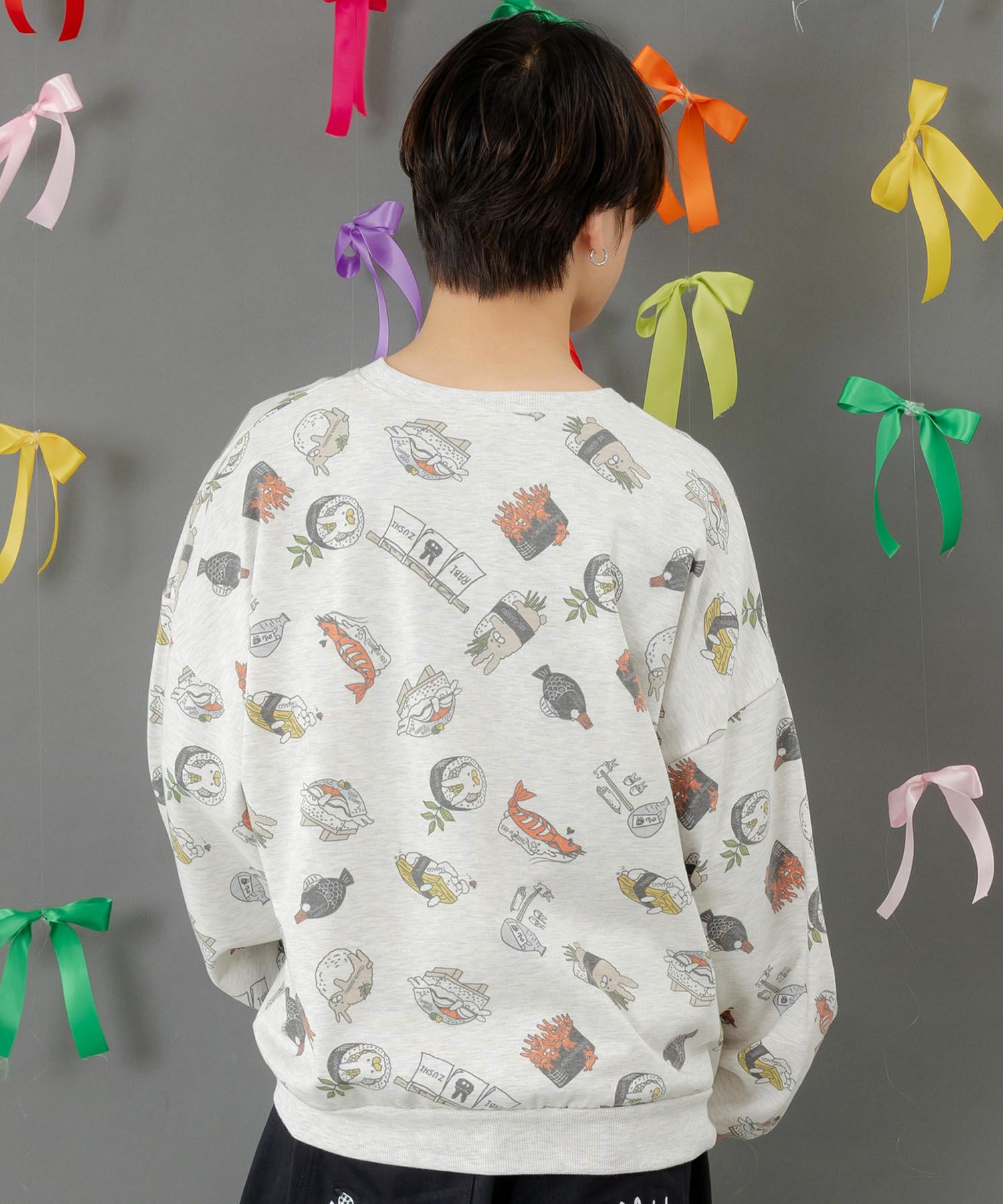 353138：ラビル寿司尽くし裏毛プルオーバーの通販-ScoLar