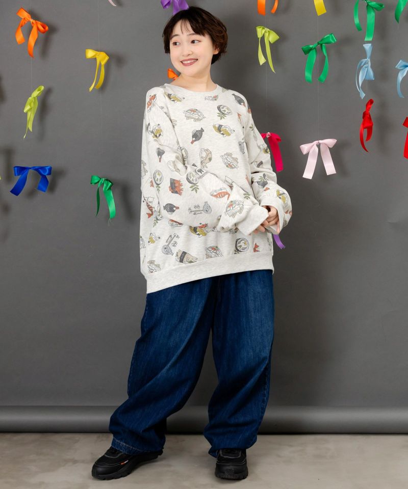 ラビル寿司尽くし裏毛プルオーバー-7