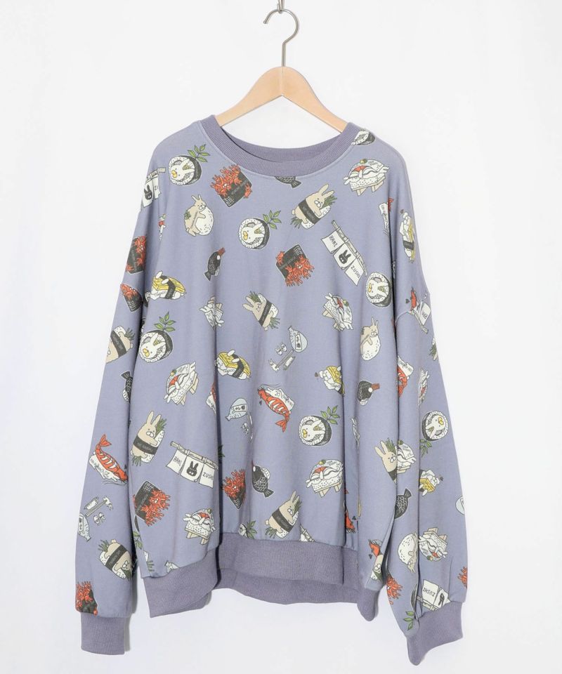ラビル寿司尽くし裏毛プルオーバー-16