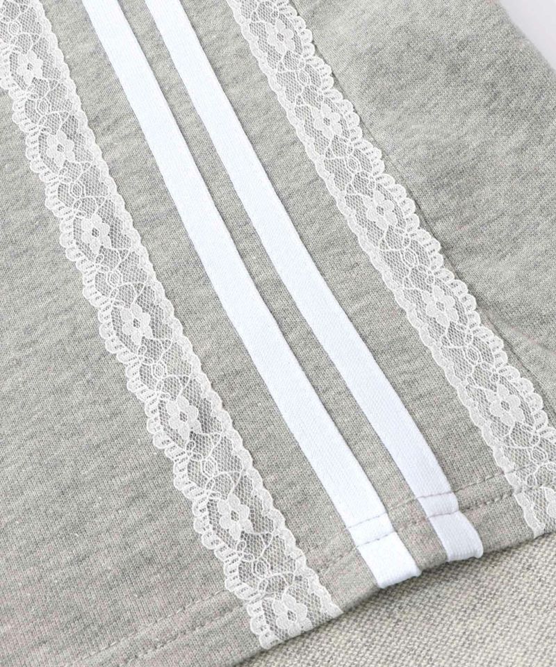 レースライン×ロック柄ミニ裏毛ワンピース-18