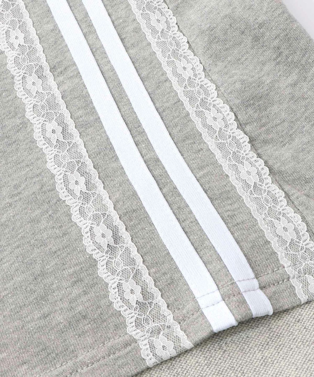 レースライン×ロック柄ミニ裏毛ワンピース-18