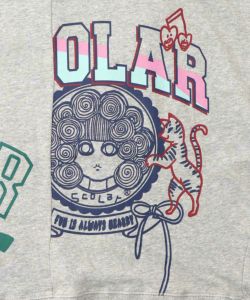 ポップ柄リメイク風ミニ裏毛プルオーバー-10