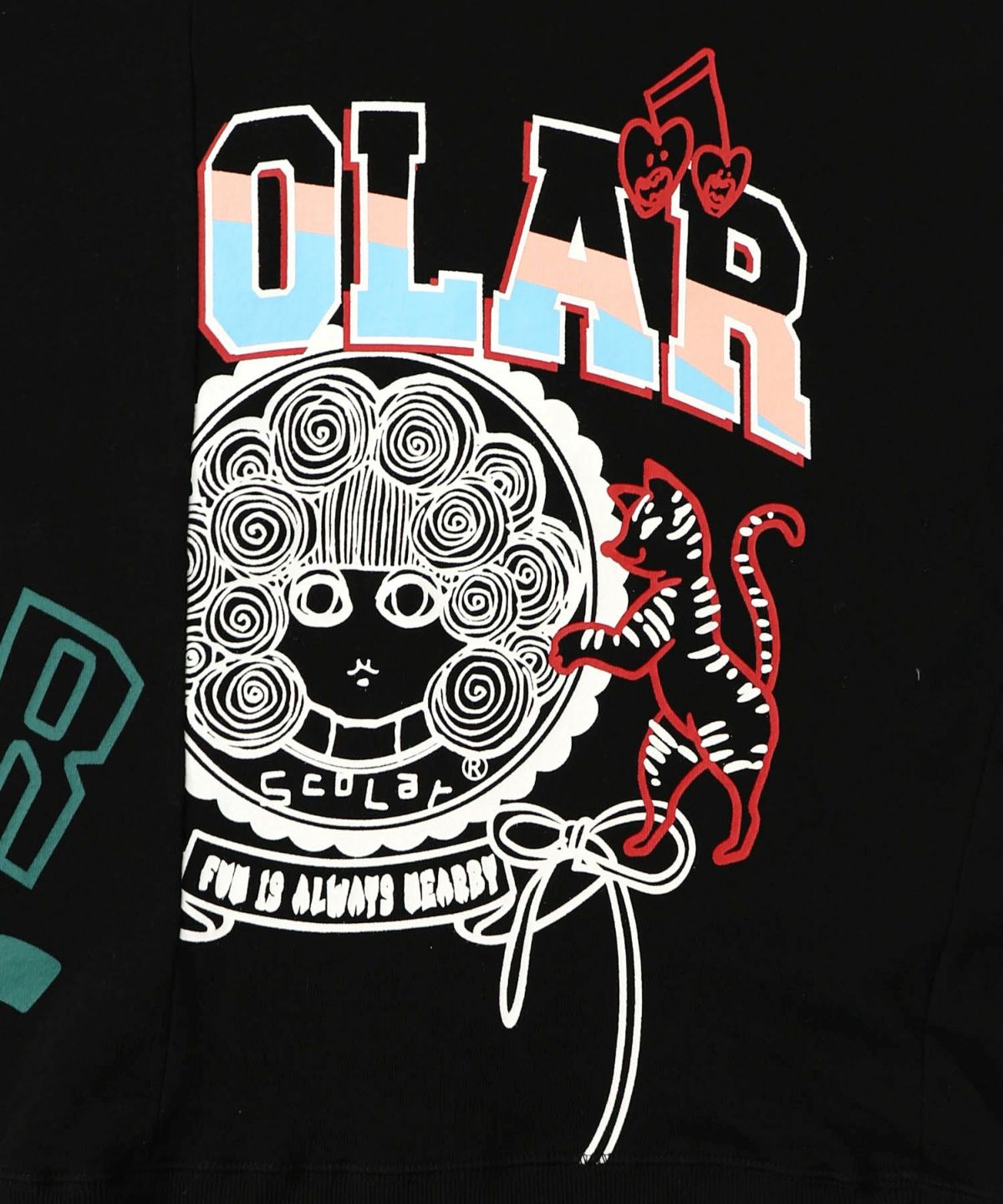 ポップ柄リメイク風ミニ裏毛プルオーバー-12