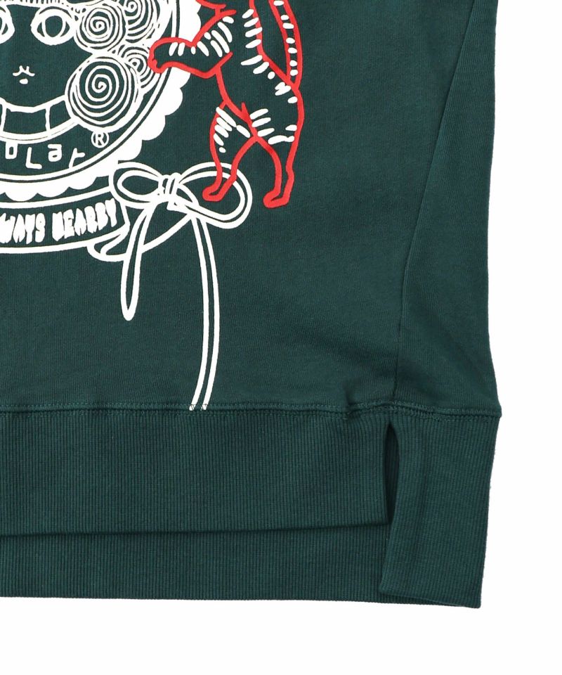 ポップ柄リメイク風ミニ裏毛プルオーバー-18