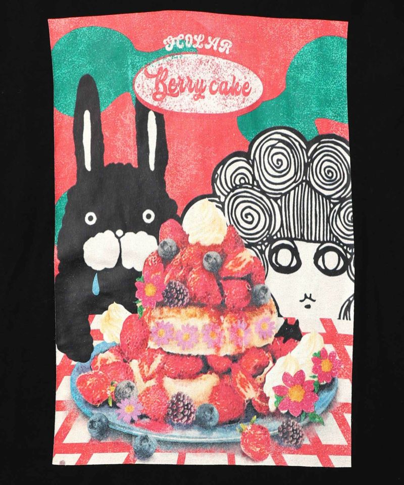 ベリーパンケーキ柄メロー加工プルオーバー-11