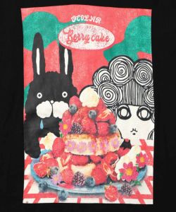 ベリーパンケーキ柄メロー加工プルオーバー-11