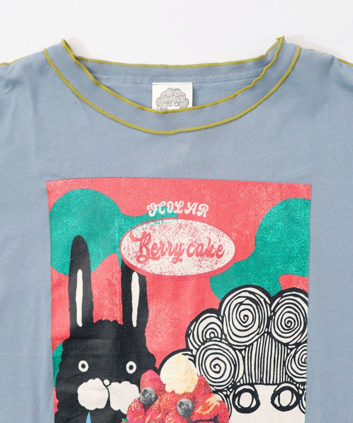 ベリーパンケーキ柄メロー加工プルオーバー-14