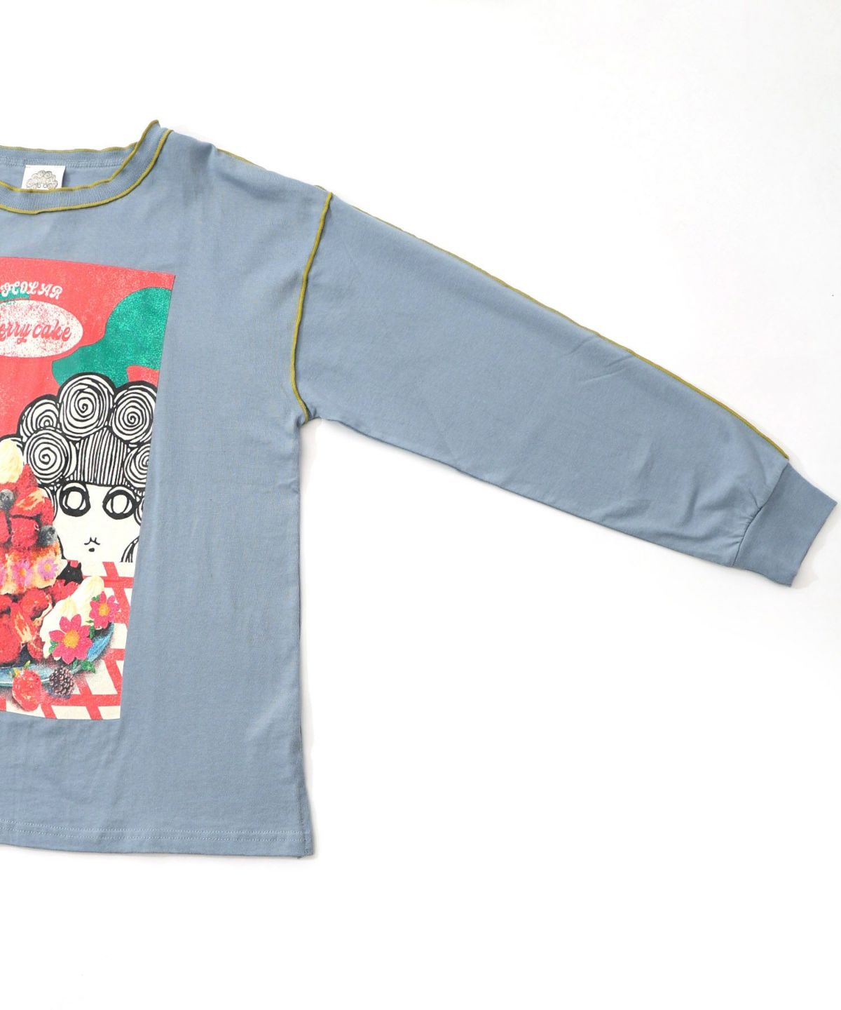 ベリーパンケーキ柄メロー加工プルオーバー-15