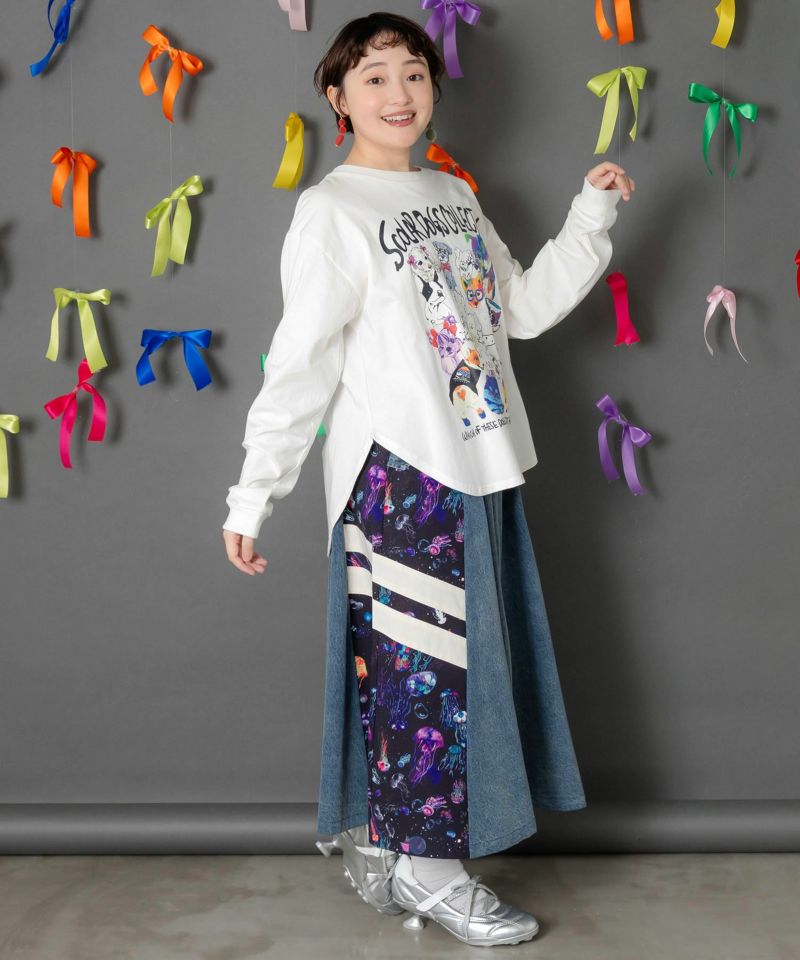 スカラーわんちゃんコレクション柄ロンT-6