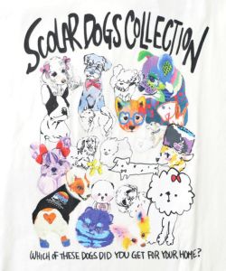スカラーわんちゃんコレクション柄ロンT-10