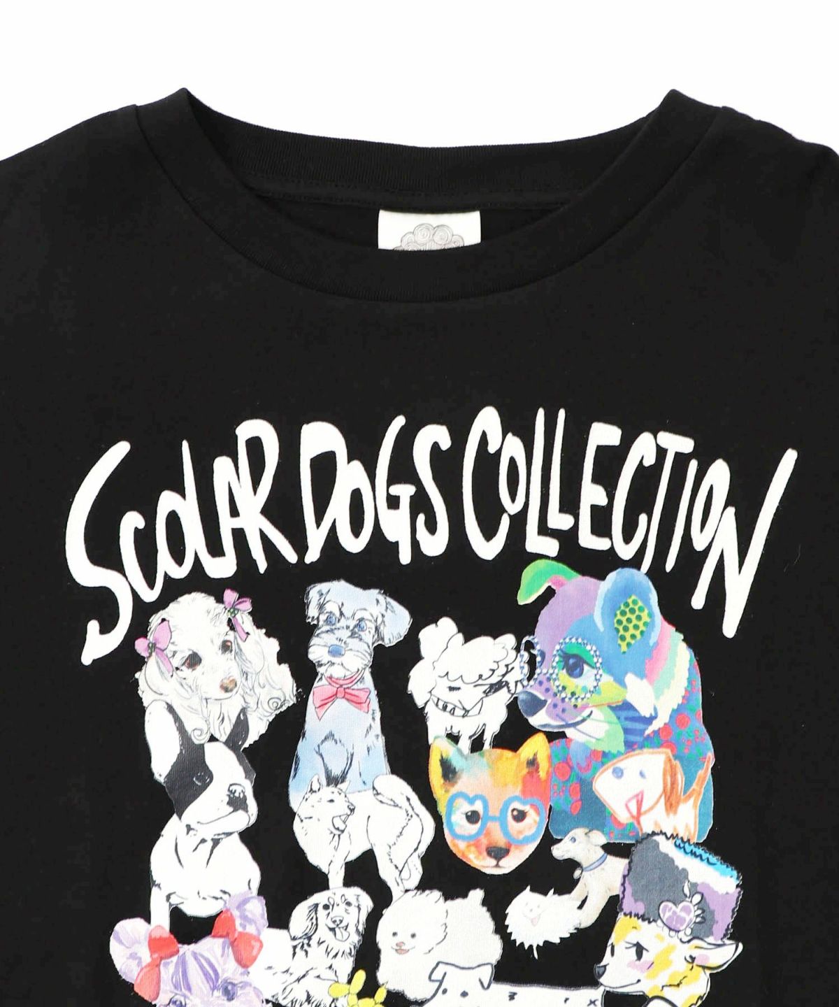 スカラーわんちゃんコレクション柄ロンT-15