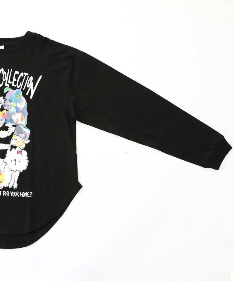 スカラーわんちゃんコレクション柄ロンT-16