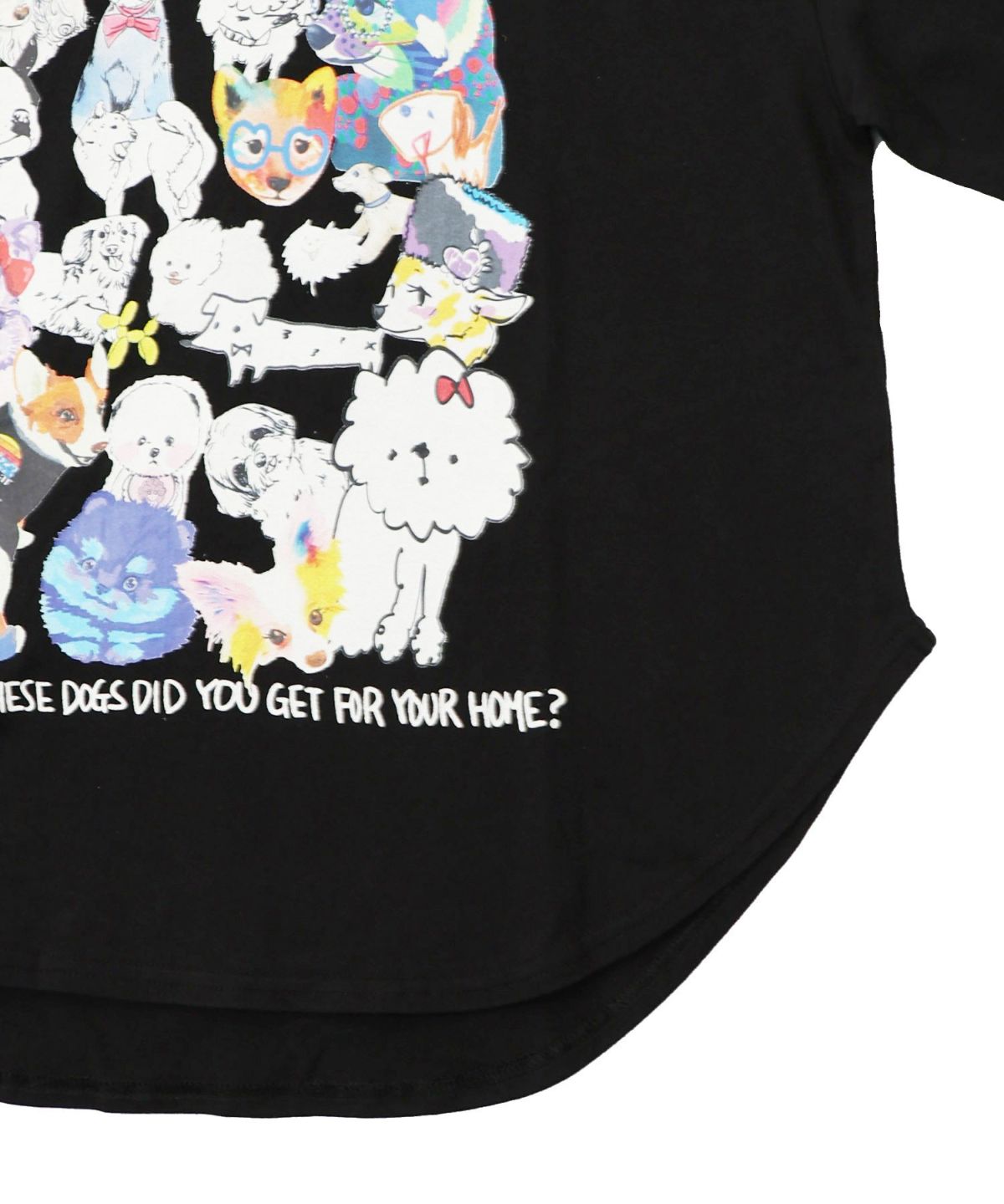 スカラーわんちゃんコレクション柄ロンT-17