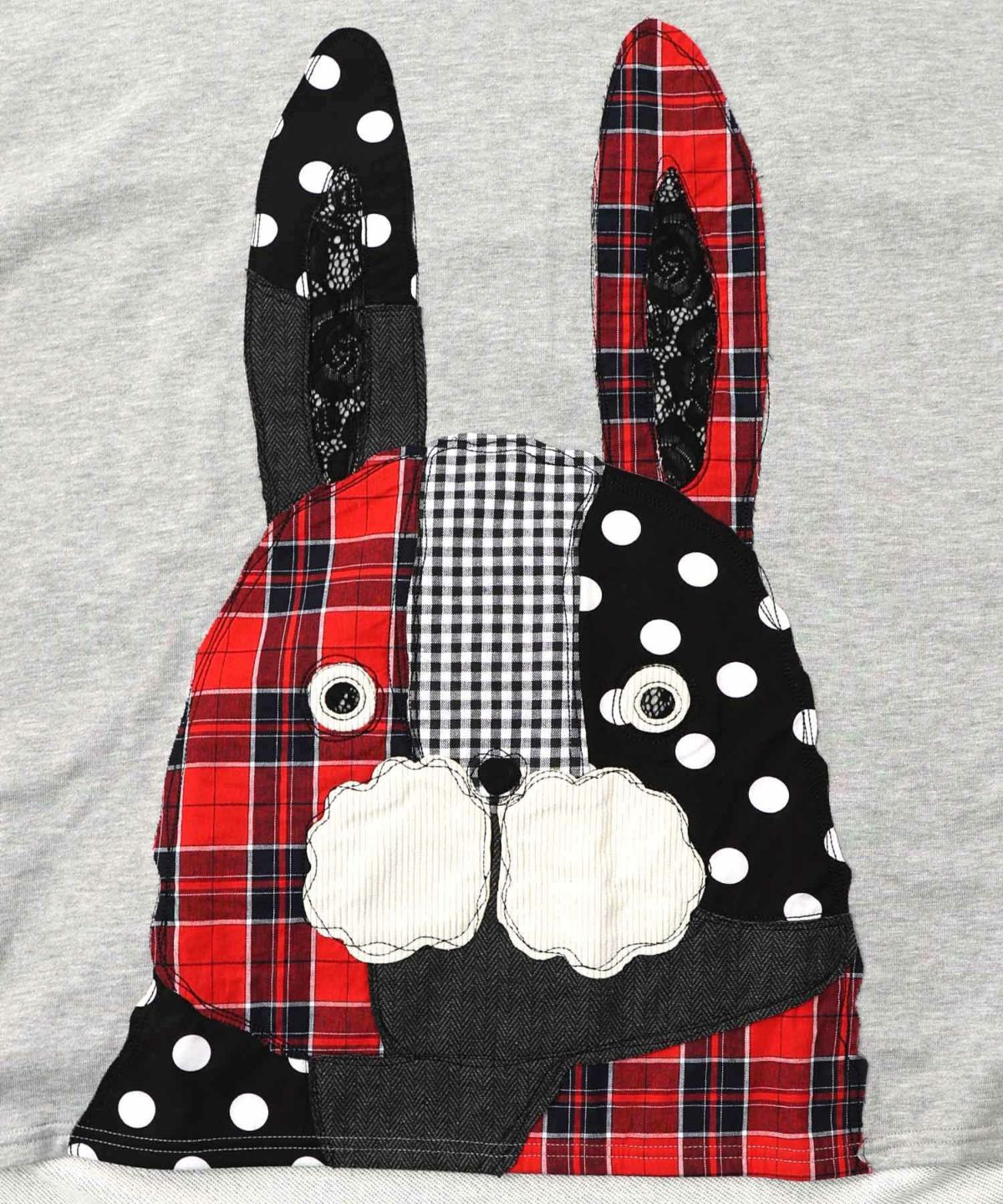 パッチワークラビルアップリケ裏毛プルオーバー-10