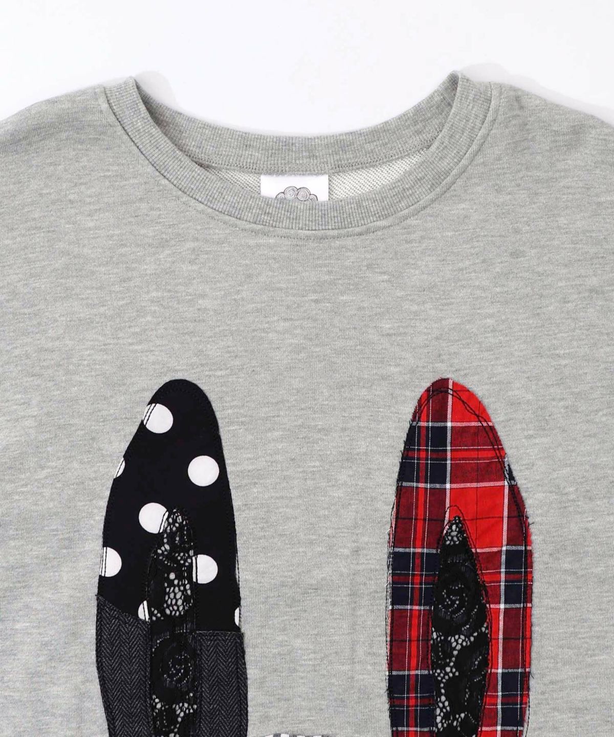 パッチワークラビルアップリケ裏毛プルオーバー-13