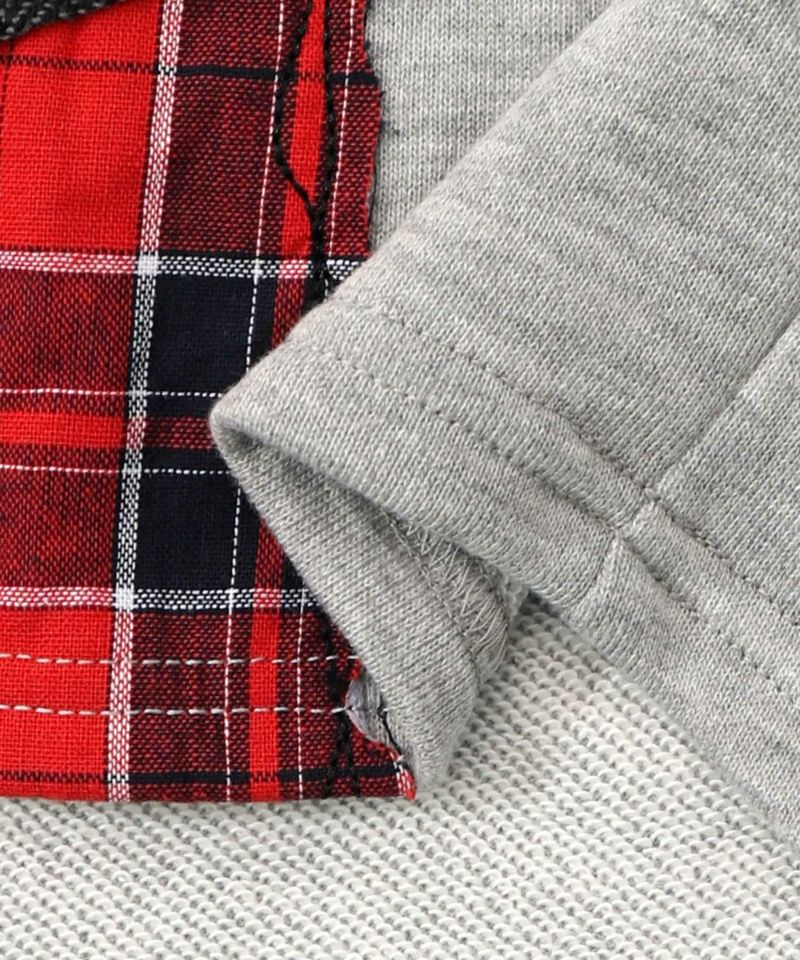 パッチワークラビルアップリケ裏毛プルオーバー-16