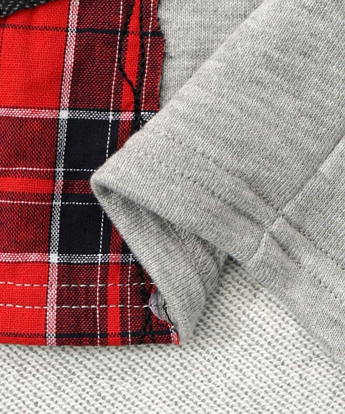 パッチワークラビルアップリケ裏毛プルオーバー-16