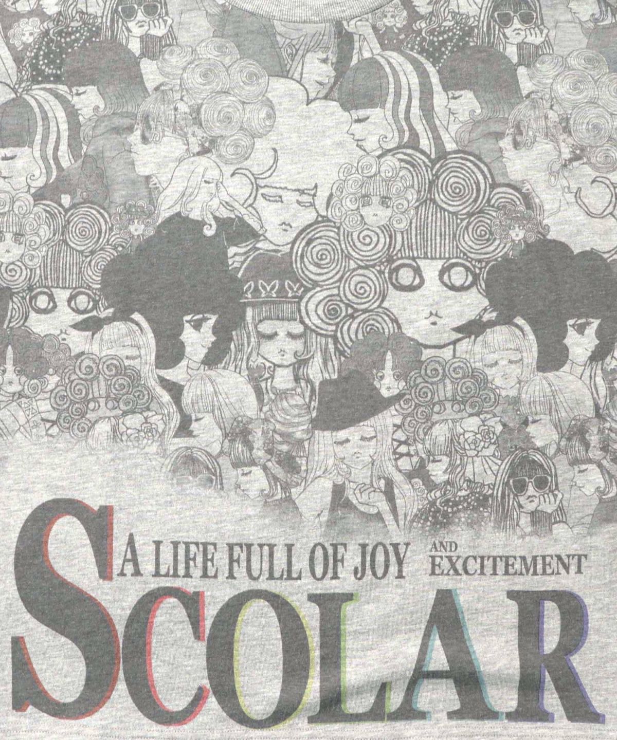 スカラーと女の子がいっぱい裏毛プルオーバー-16