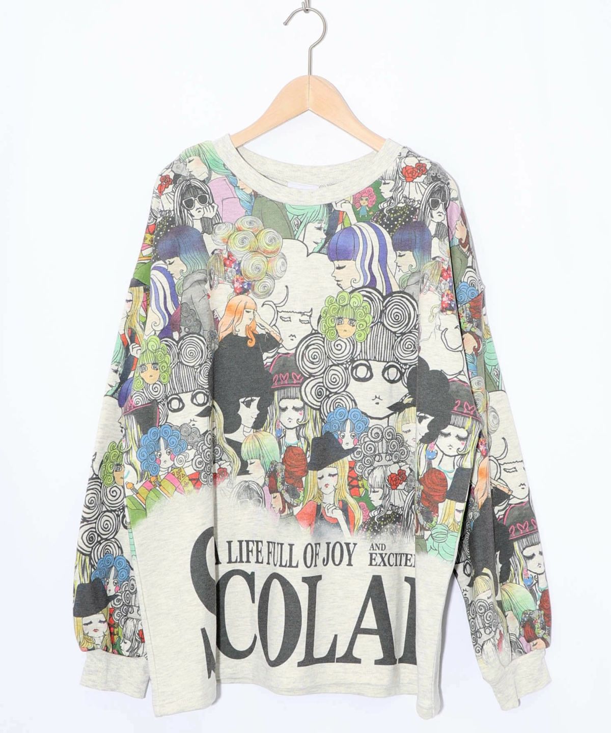 スカラーと女の子がいっぱい裏毛プルオーバー-17