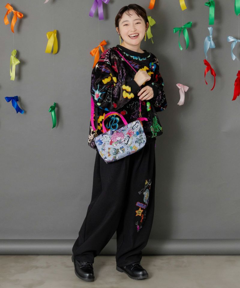 スカラーちゃん両面総柄 配色ミニショルダー-3