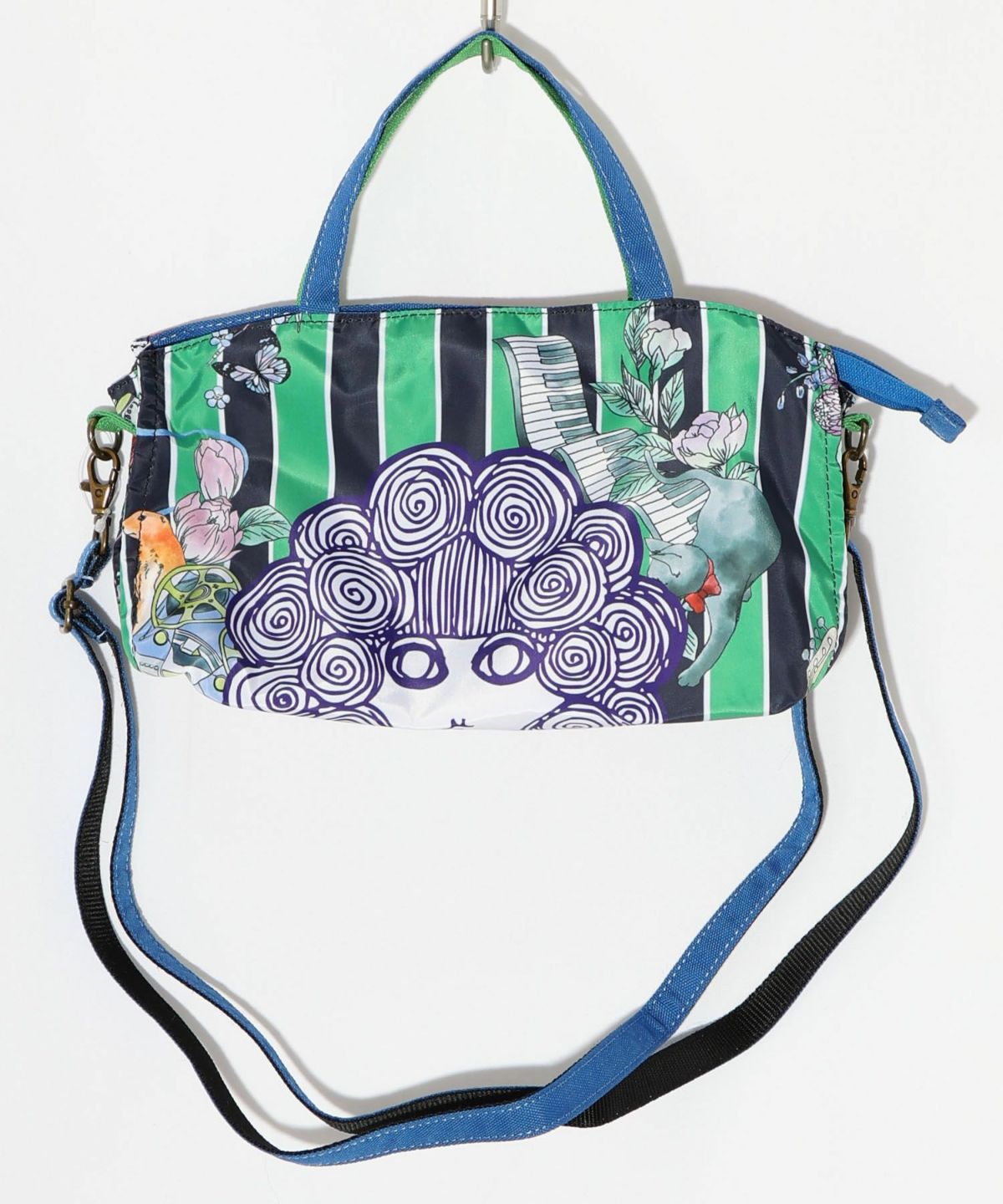 スカラーちゃん両面総柄 配色ミニショルダー-11