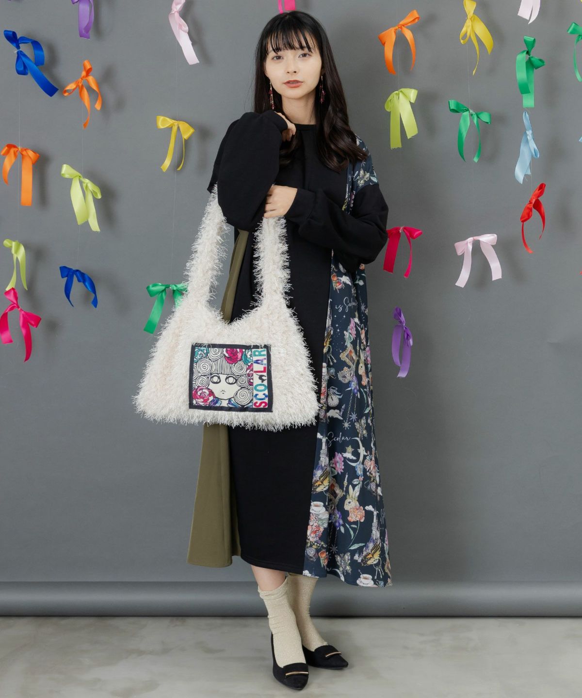 スカラーちゃんのもこもこピレネーショルダーバッグ-2