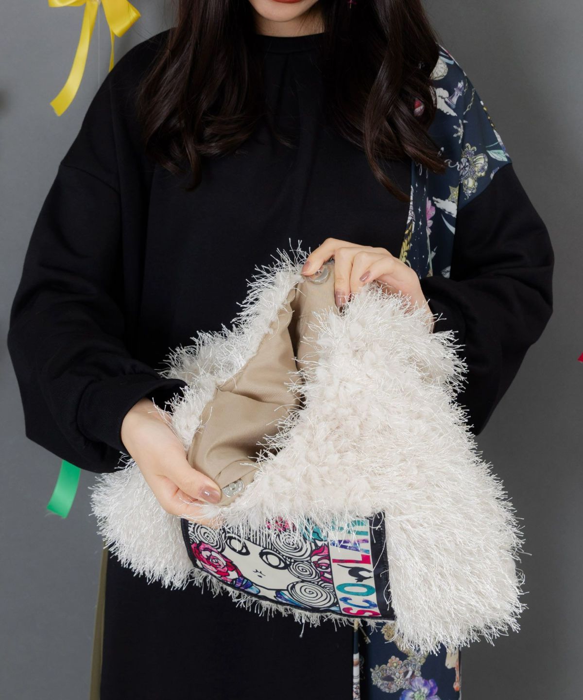 スカラーちゃんのもこもこピレネーショルダーバッグ-5