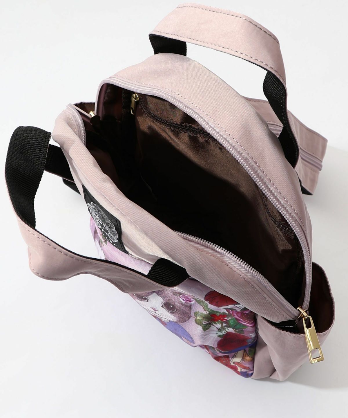 ネコ姉妹の秘密の花園柄 2wayミニリュック-20