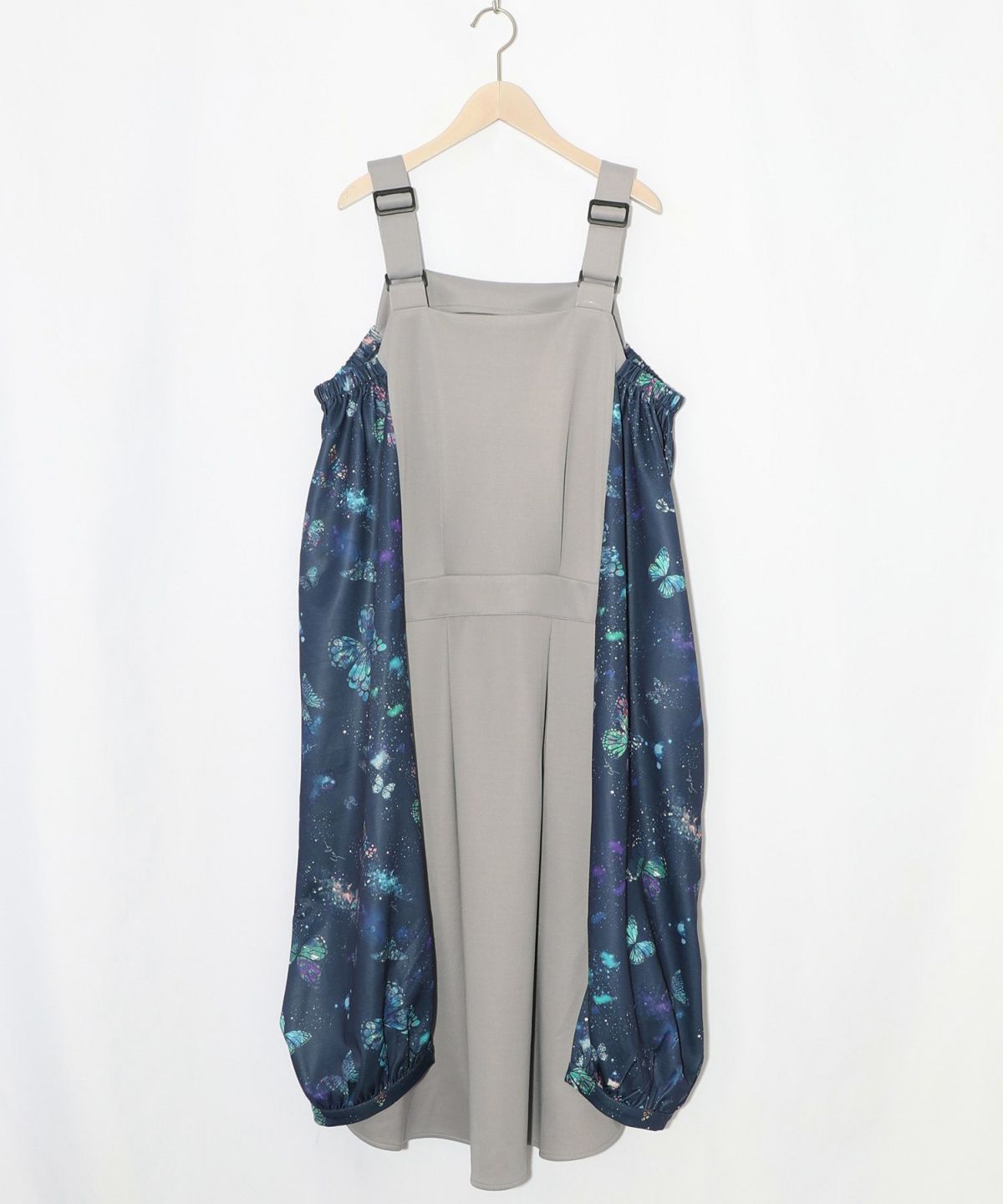 宇宙蝶柄×ジャージ生地 ジャンパースカート-17