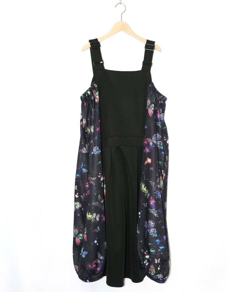 宇宙蝶柄×ジャージ生地 ジャンパースカート-19