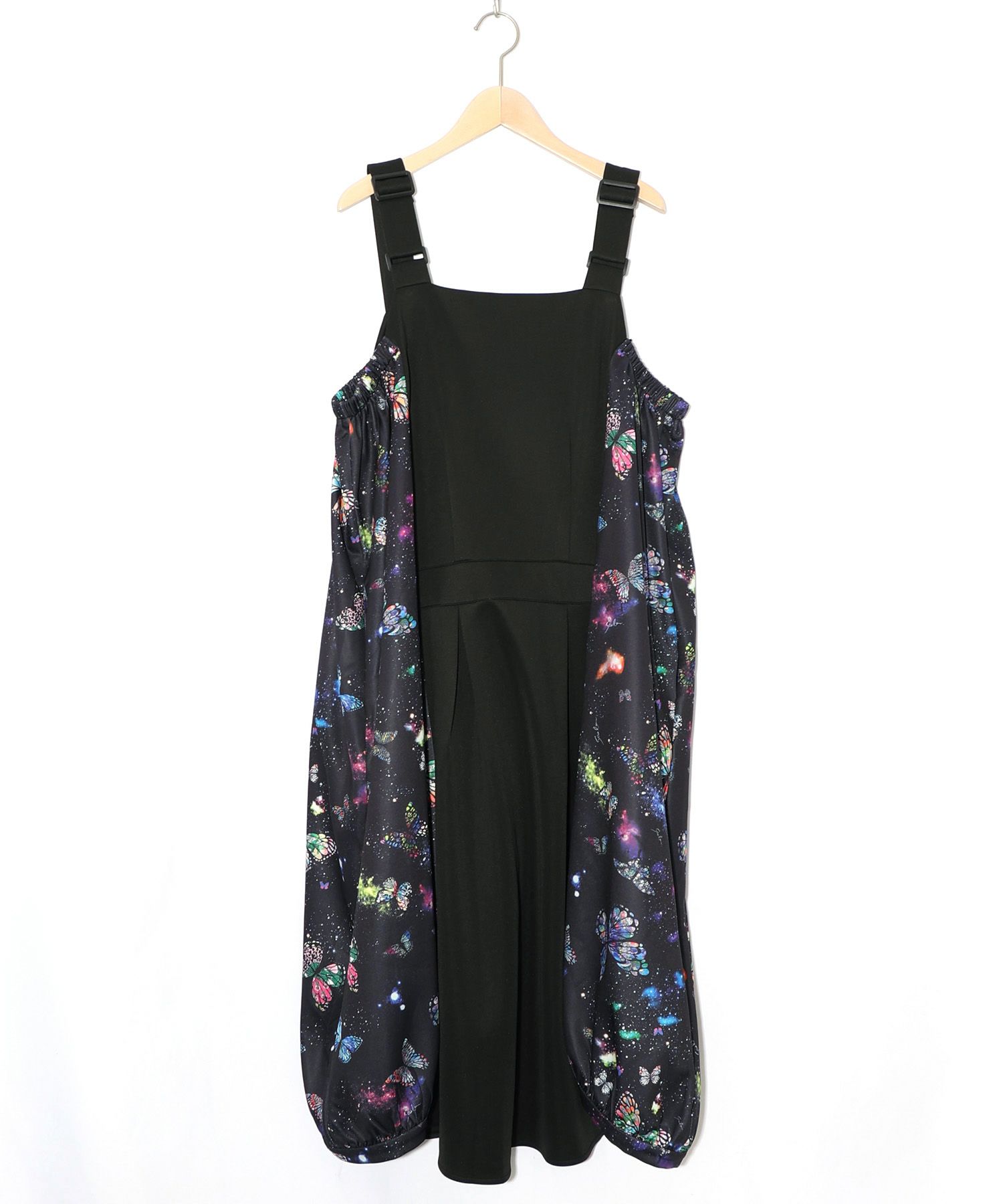 宇宙蝶柄×ジャージ生地 ジャンパースカート-19