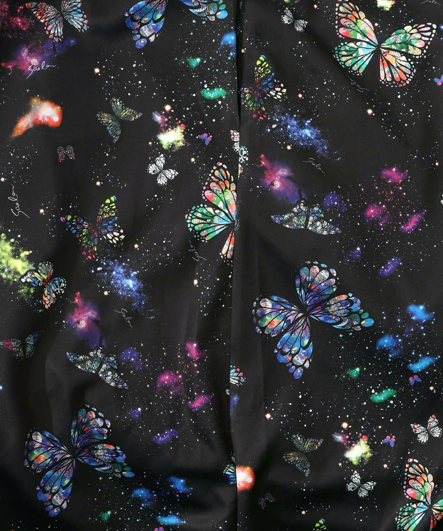 宇宙蝶柄×ジャージ生地 ジャンパースカート-20