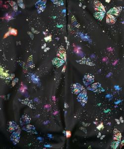 宇宙蝶柄×ジャージ生地 ジャンパースカート-20