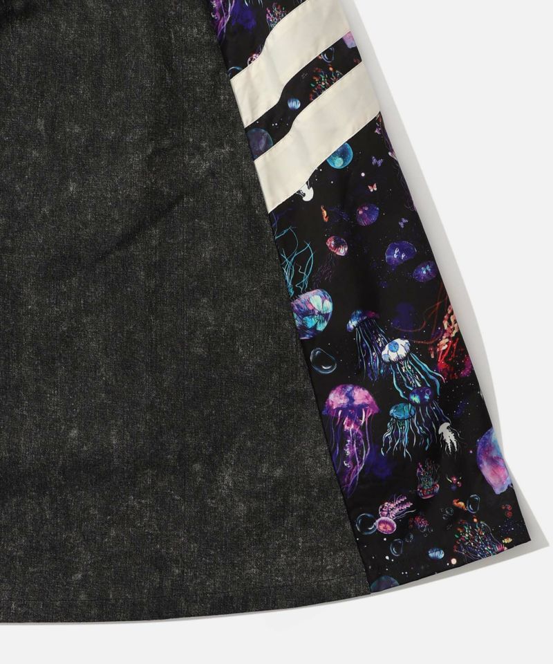 クラゲ柄ナイロン×デニムスカート-23