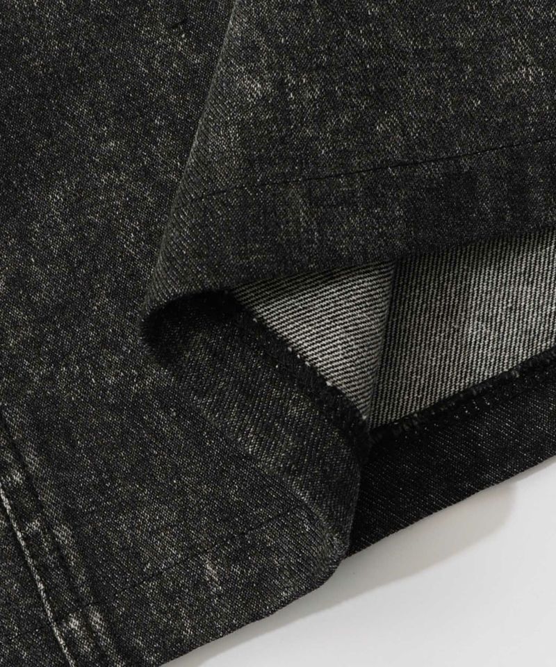 クラゲ柄ナイロン×デニムスカート-24