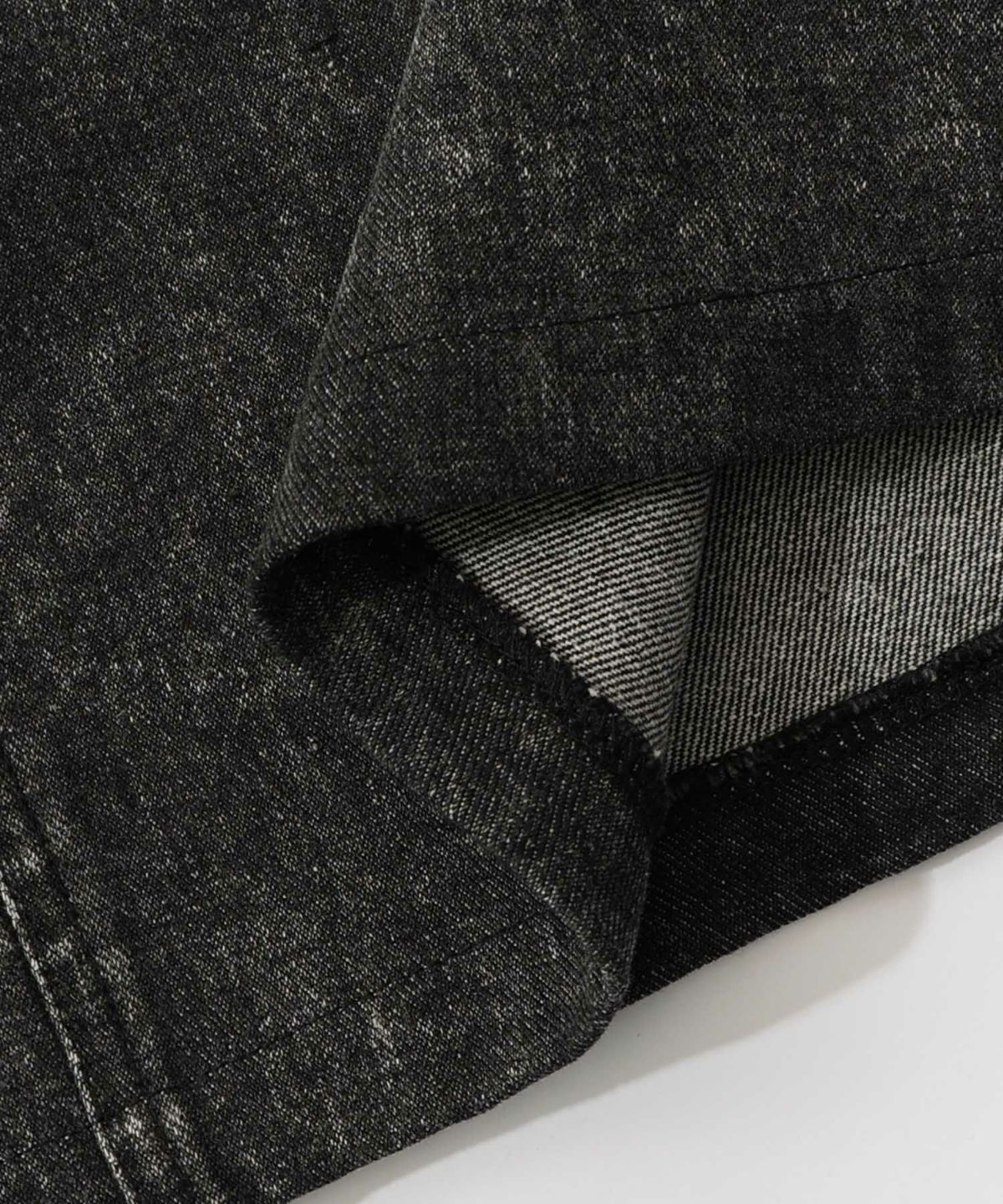 クラゲ柄ナイロン×デニムスカート-24