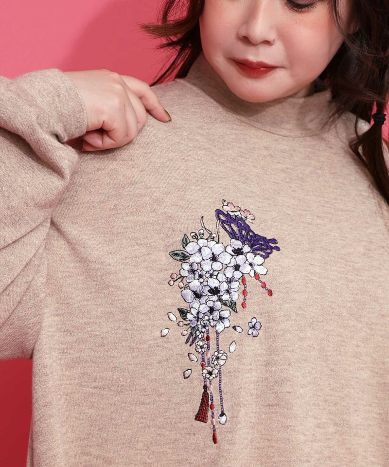 雅結×iS ScoLarコラボ 異素材切替プルオーバー-16