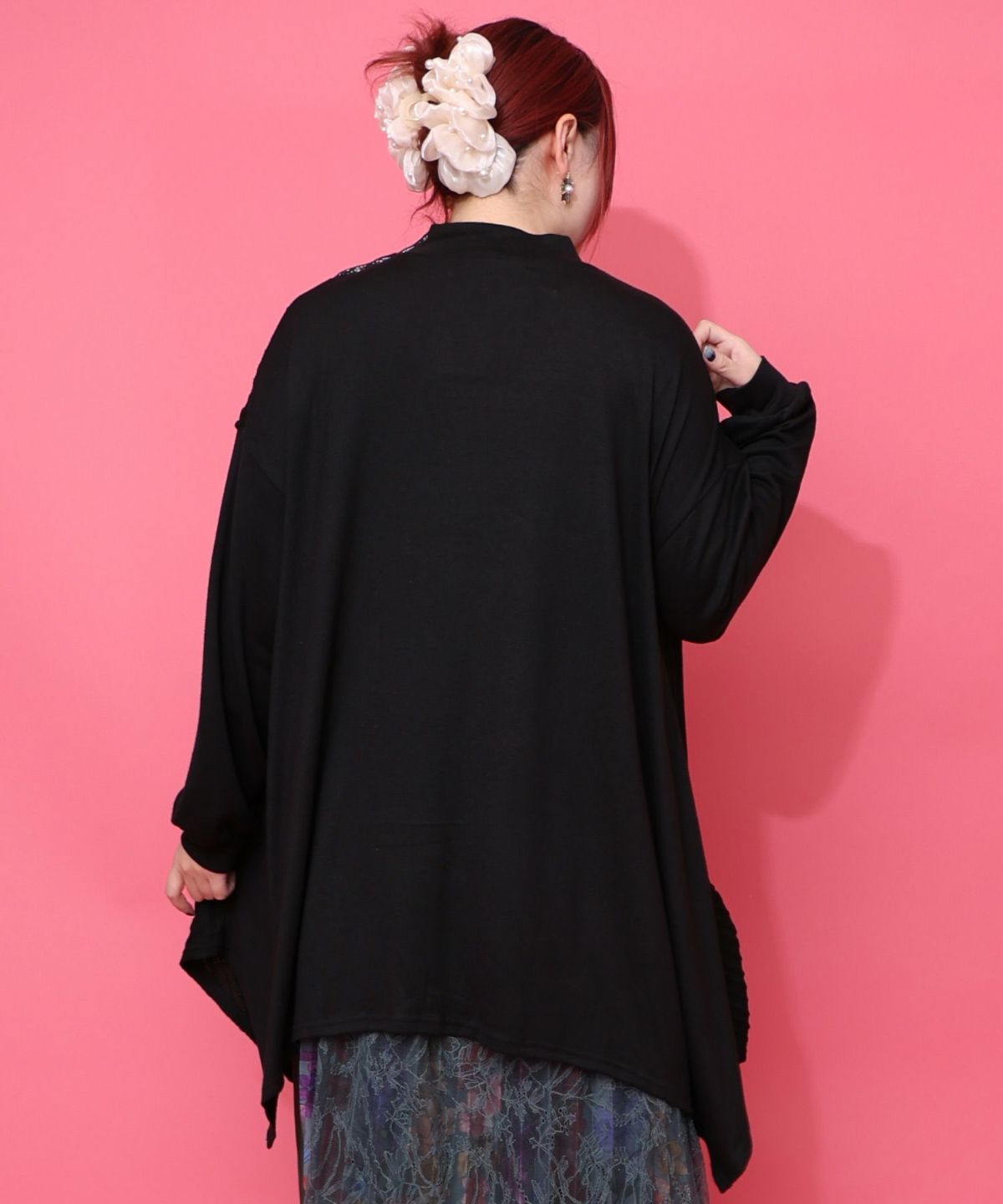 雅結×iS ScoLarコラボ 異素材切替プルオーバー-21