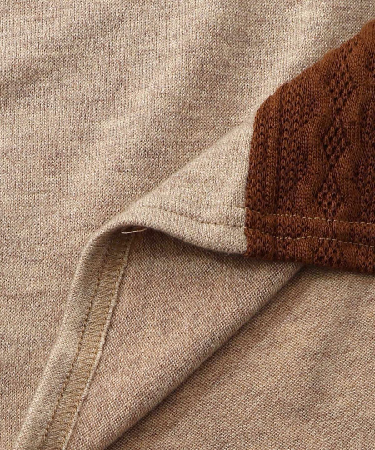 雅結×iS ScoLarコラボ 異素材切替プルオーバー-33