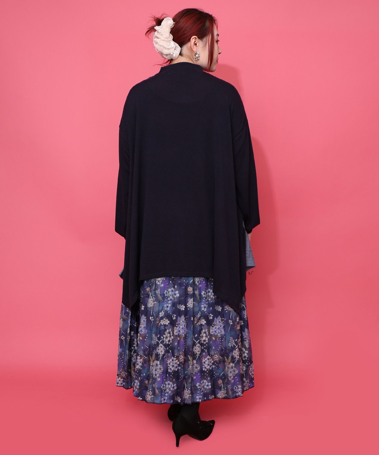 553295：雅結×iS ScoLarコラボ 花蝶リバーシブルスカートの通販-ScoLar 