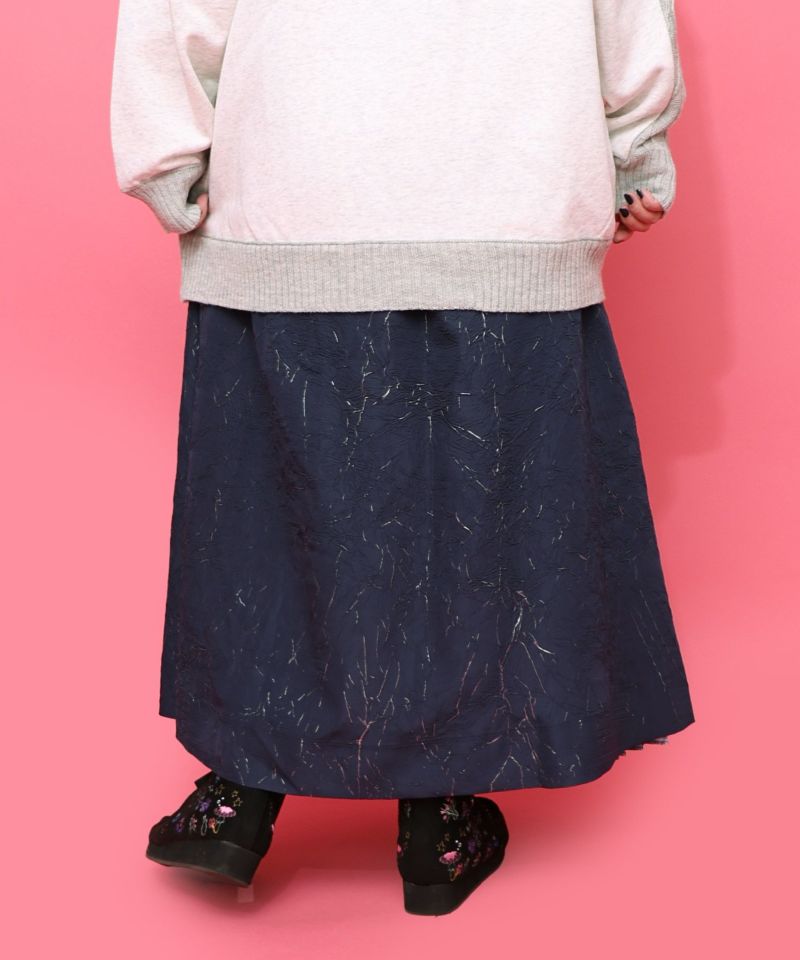 雅結×iS ScoLarコラボ 花蝶リバーシブルスカート-11