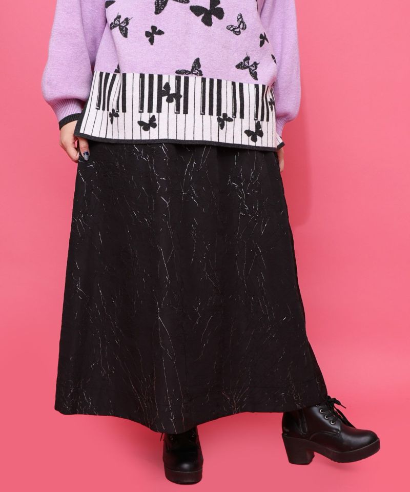 雅結×iS ScoLarコラボ 花蝶リバーシブルスカート-19