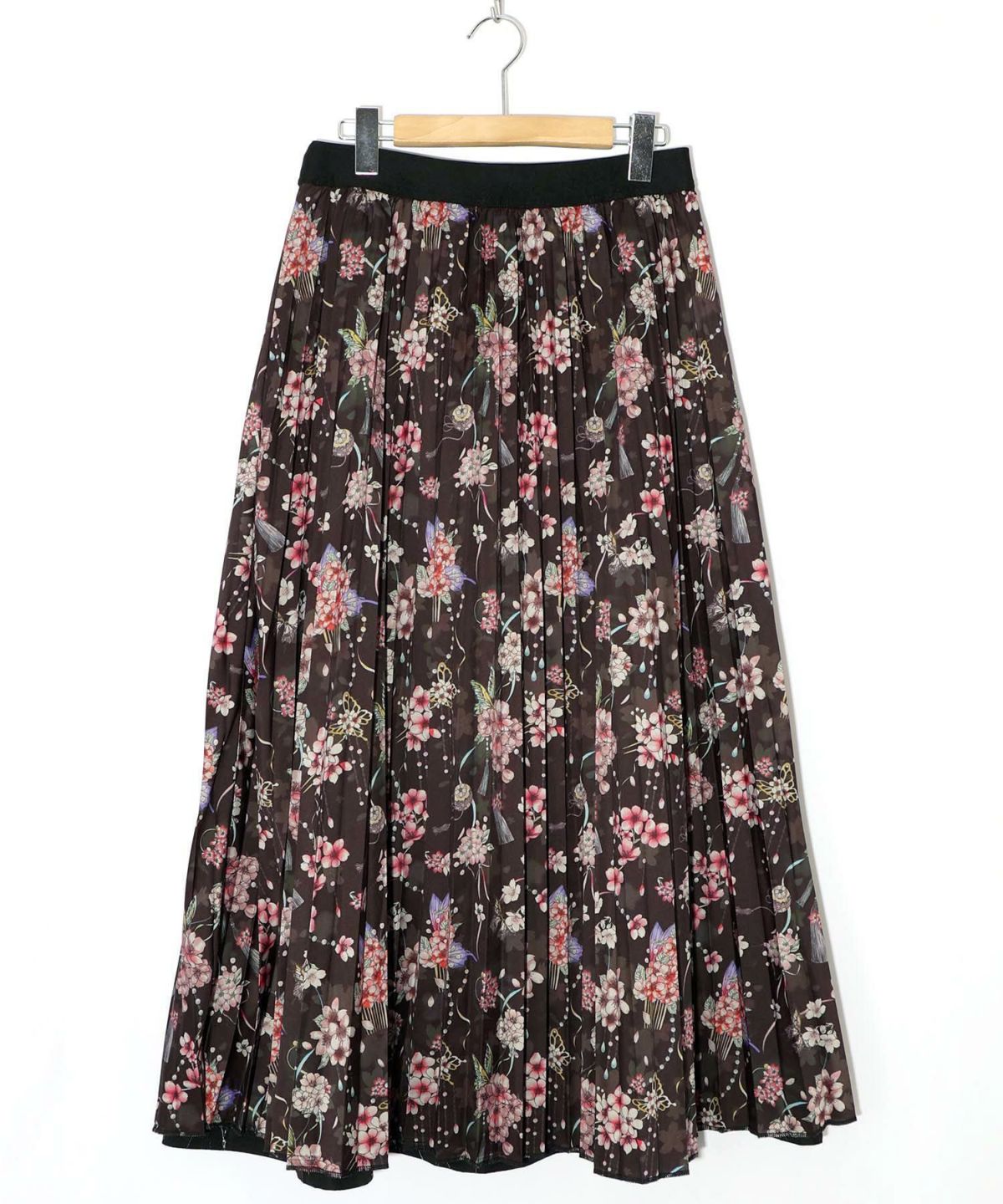 雅結×iS ScoLarコラボ 花蝶リバーシブルスカート-22