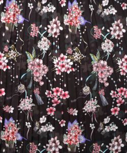 雅結×iS ScoLarコラボ 花蝶リバーシブルスカート-24