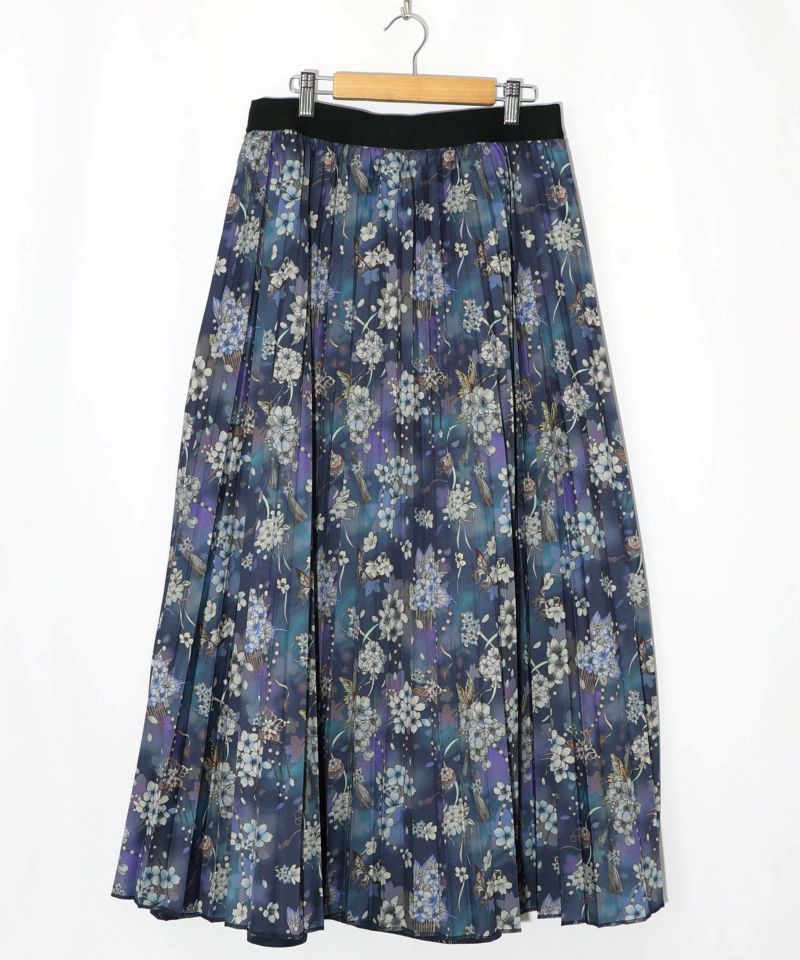 雅結×iS ScoLarコラボ 花蝶リバーシブルスカート-25