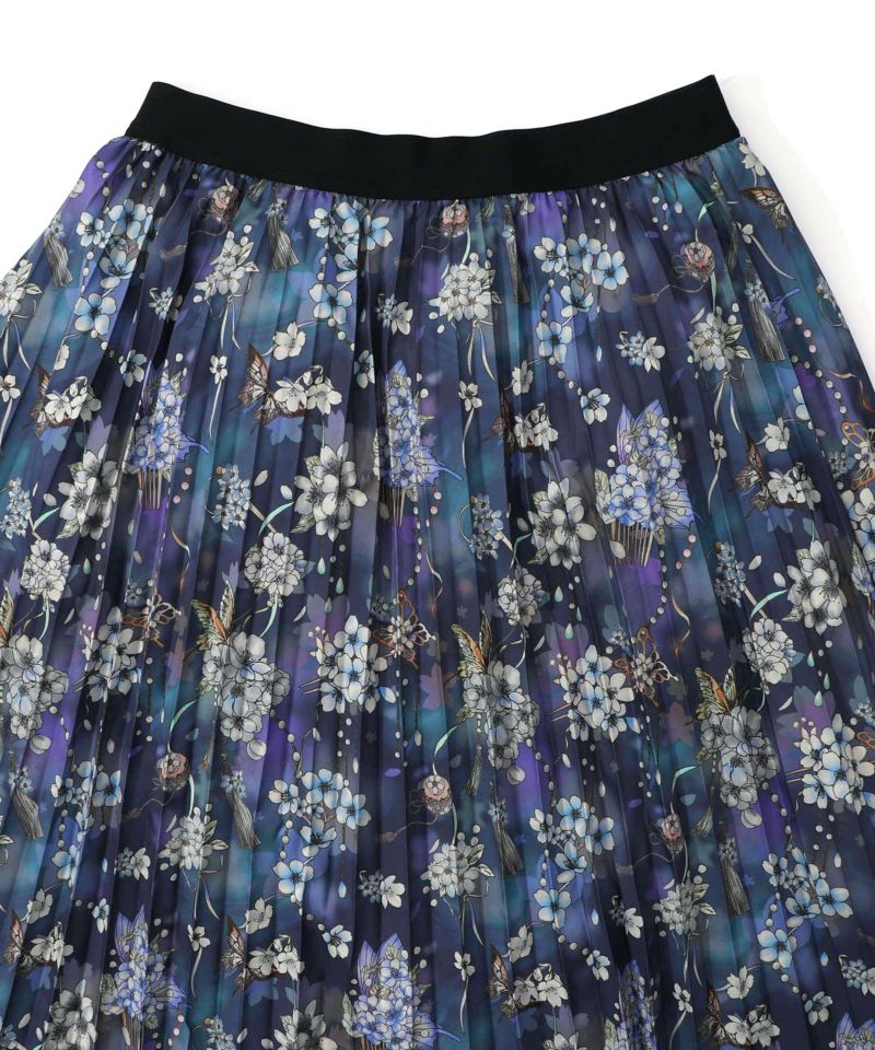 雅結×iS ScoLarコラボ 花蝶リバーシブルスカート-28