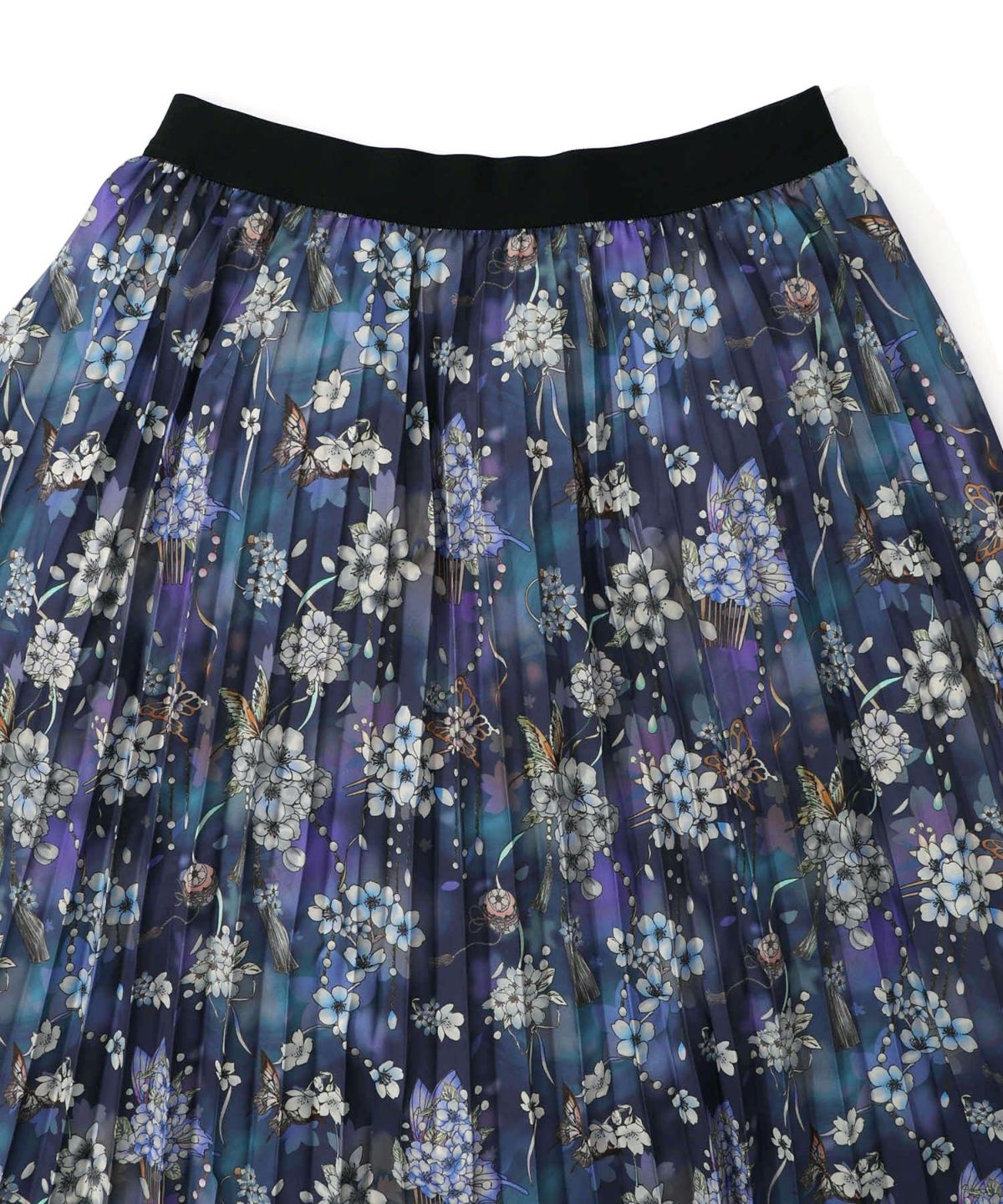 雅結×iS ScoLarコラボ 花蝶リバーシブルスカート-28