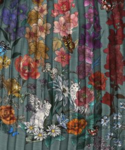 チュールスカート×花柄×プリーツスカート-13