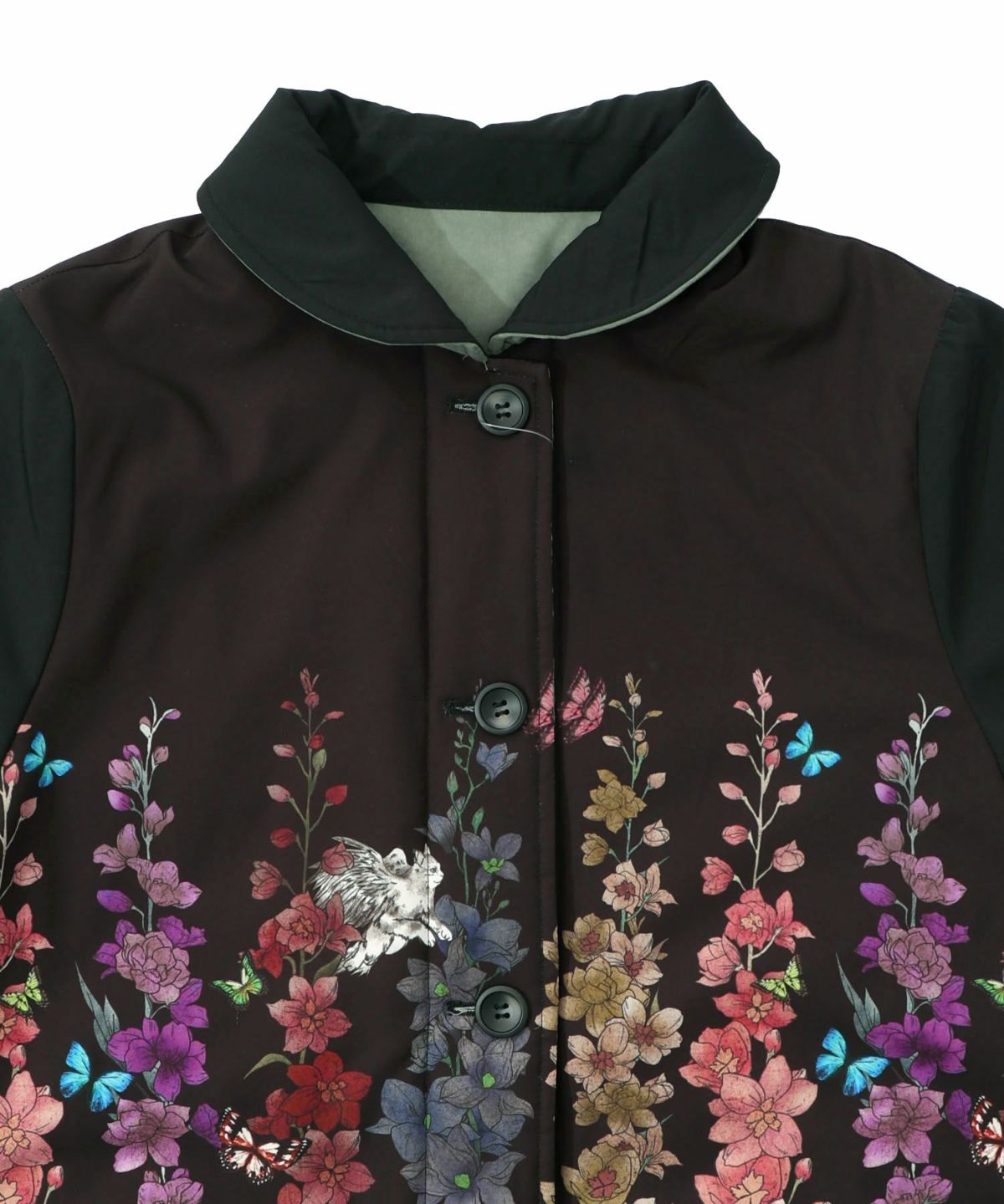 花柄orキルティング リバーシブルブルゾン-20
